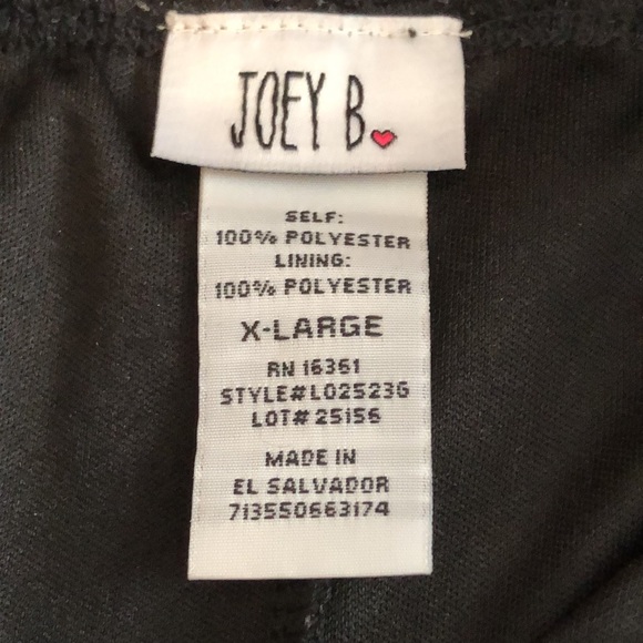 “Joey B.”  black lace pull on skirt w/black lining - GIRLS XL (14/16) - Picture 5 of 9